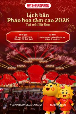 Lịch Bắn Pháo Hoa Núi Bà Đen Tết 2026