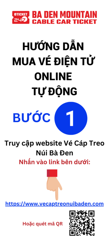 Hướng dẫn mua vé cáp treo núi Bà Đen online, mua vé điện tử tự động, vé QR code, ticket Sun World