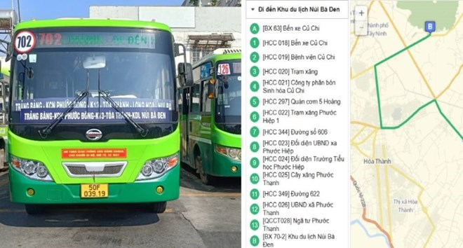 Xe Buýt TPHCM đi Núi Bà Đen Tây Ninh. Xe bus TPHCM đi Núi Bà Đen